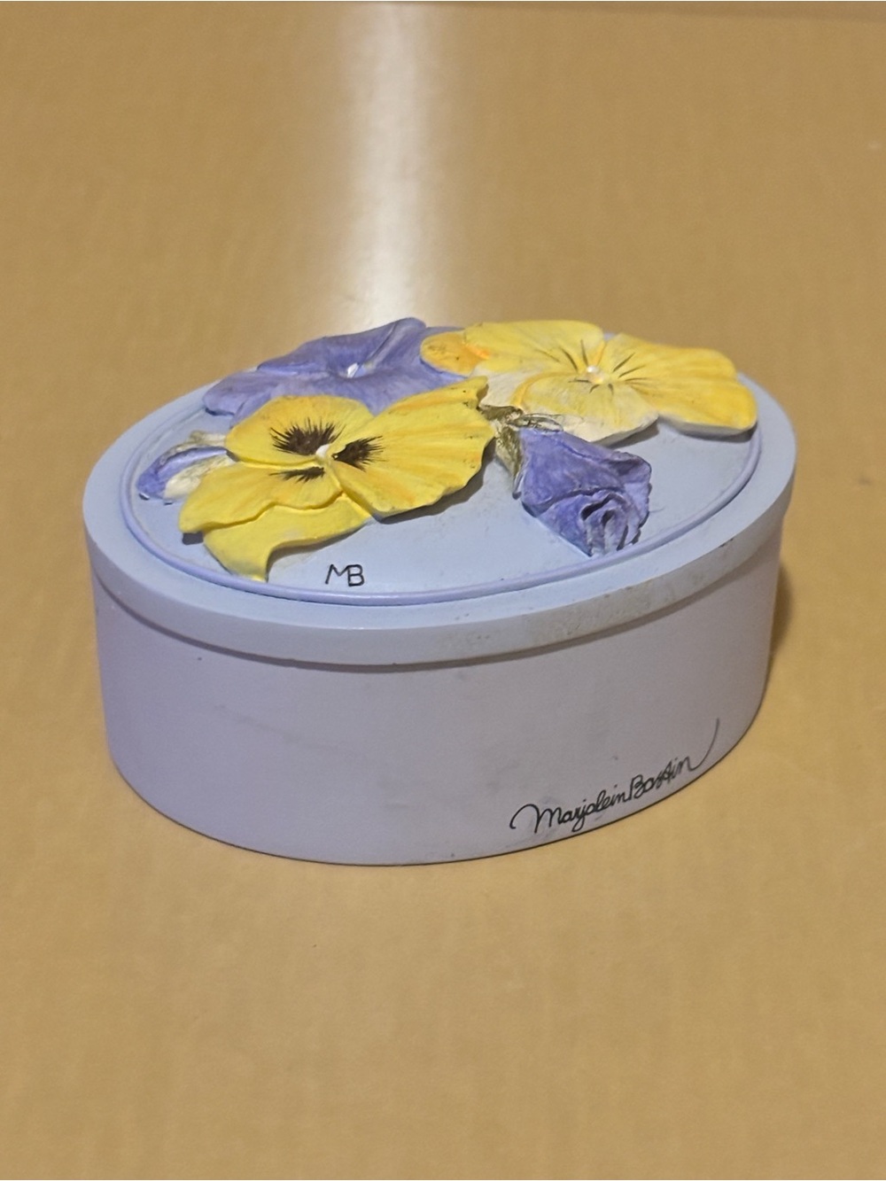 Marjolein Bastin Purple Floral Trinket Box